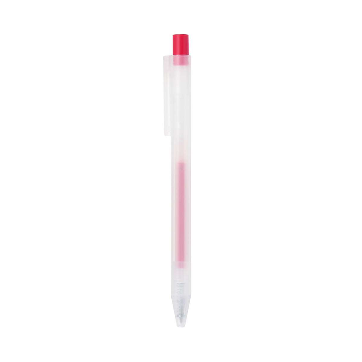Muji Smooth Gel Ink Ballpoint Pen Knock Type 10-Pieces Set, 0.5 mm Nib Size, Black