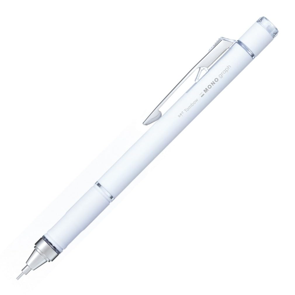 Tombow Mechanical Pencil, 0.5mm, MONO Monograph Grip (Soft Fit Grip for Anti-Fatigue), Ivory DPA-151B