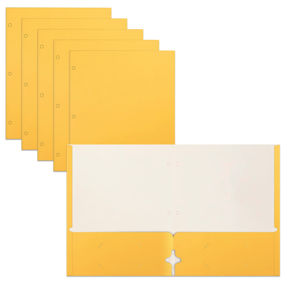 Better Office Products Two Pocket Portfolio Folders, 50-Pack, Dark Green, Letter Size Paper Folders, 50 Pieces, Hunter Green