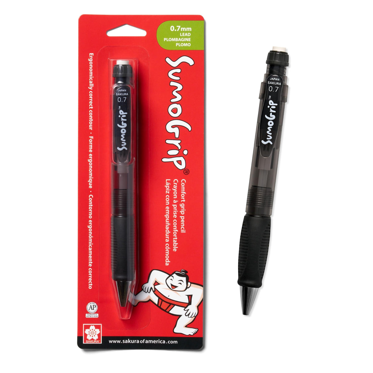 Sakura SumoGrip Ergonomic Mechanical Pencil - 0.9 mm
