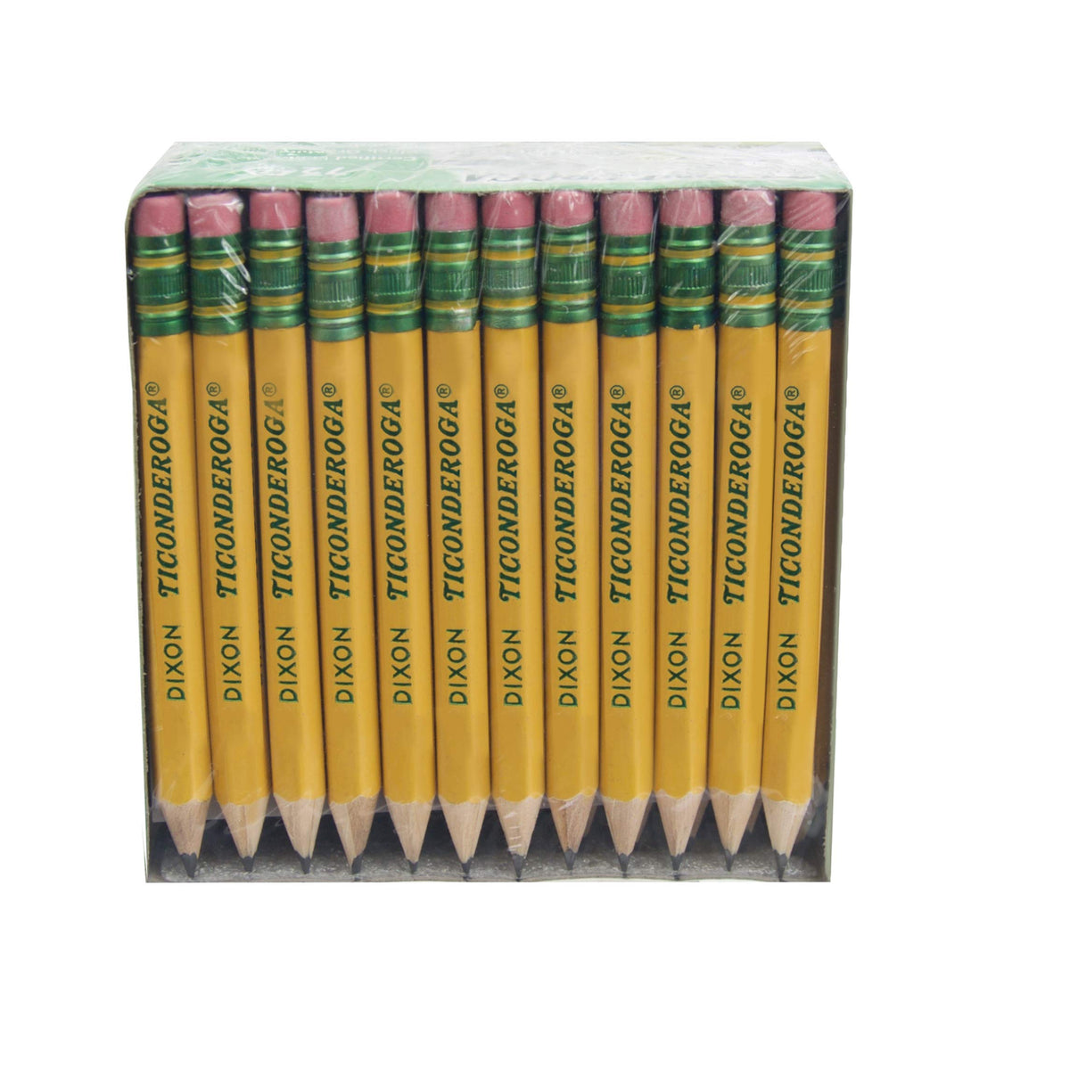 Ticonderoga Golf Pencils With Erasers, #2 HB Lead, Yellow, Pack Of 72