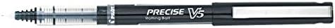 PILOT Precise V5 Stick Pens, Extra Fine Point 0.5mm, Black, 4-Pack