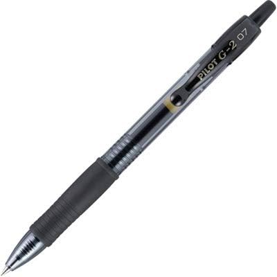 PILOT G2 Premium Gel Pens, Fine Point 0.7mm, Black Ink, 12-Pack