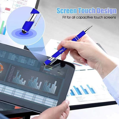 100 PCS Motivational Bulk Pens with Stylus Tip Gifts Black Ink