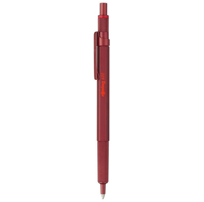 rOtring 600 Ballpoint Pen, Medium Point, Black Ink, Blue Barrel, Refillable - Smooth Writing, Non-Slip Grip