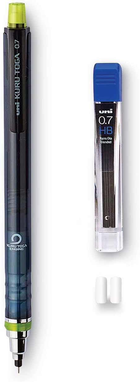 uniball™ Kuru Toga Mechanical Pencil Starter Kit, 0.7mm HB No. 2, 1 Pack