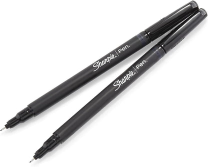 Sharpie Felt Tip Medium Point Black Pens, Drawing & Writing Pens Ideal for School Supplies, Office s and Teacher s, Quick-Drying, No Bleed