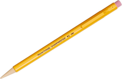 Paper Mate SharpWriter Mechanical Pencils, 0.7mm, HB #2, Yellow, 12 Count