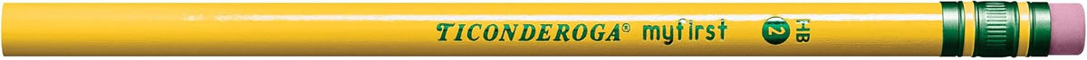 Ticonderoga My First Wood-Cased Pencils, #2 HB, Yellow, 36 Count