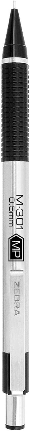 Zebra Pen STEEL M-301 Mechanical Pencil, 0.5mm Fine Point, 2-Pack