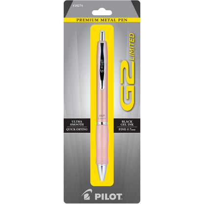 PILOT G2 Limited Matte Black Gel Pen, Fine Point 0.7mm, Black Ink, 1-Pack