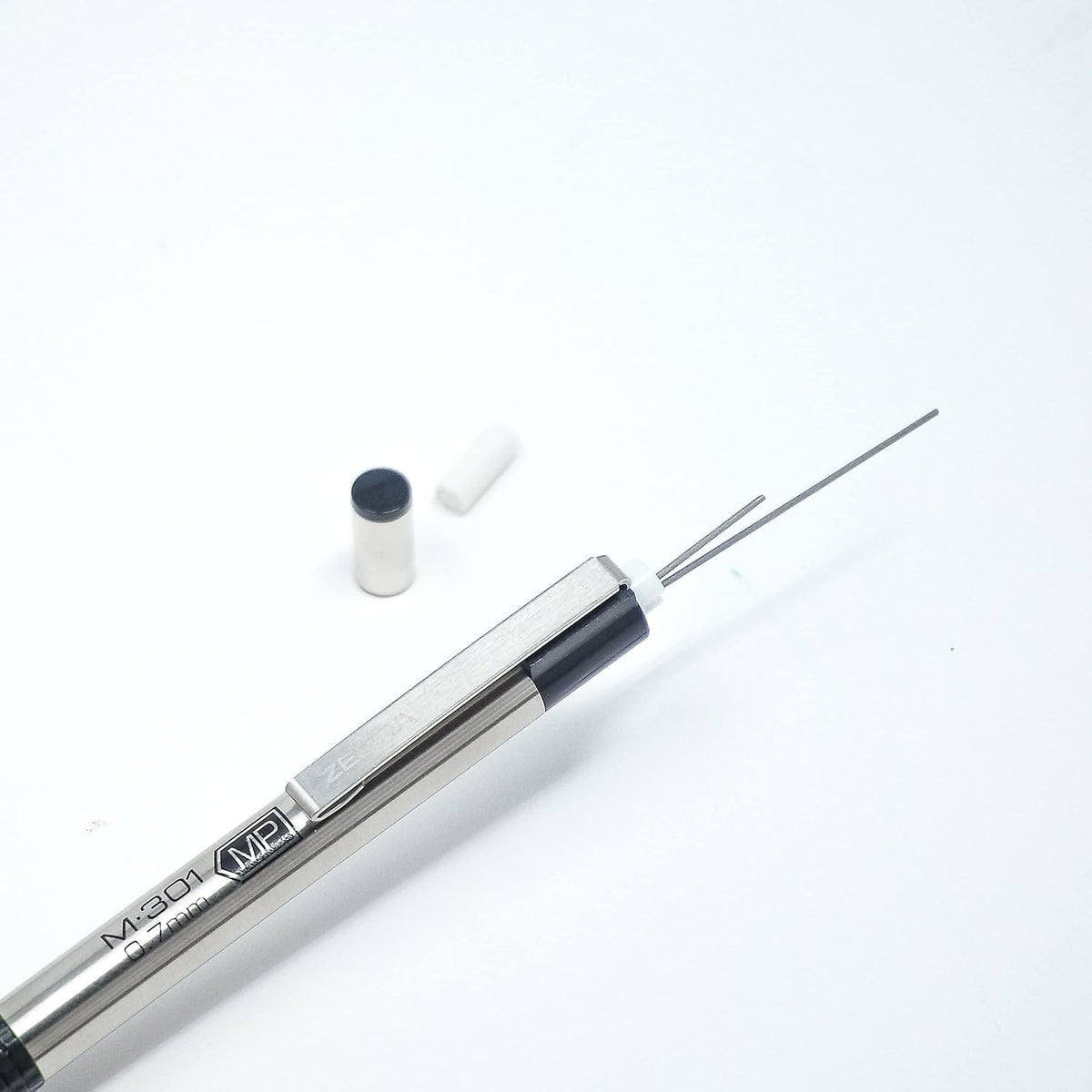 Zebra Pen STEEL M-301 Mechanical Pencil, 0.5mm Fine Point, 2-Pack