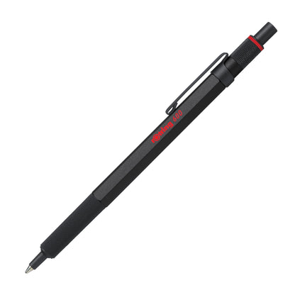 rOtring 600 Ballpoint Pen, Medium Point, Black Ink, Blue Barrel, Refillable - Smooth Writing, Non-Slip Grip