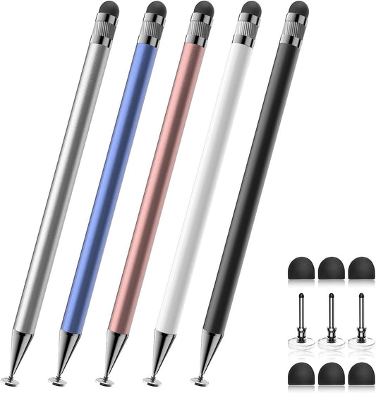 Bopomofo Stylus(5 Pcs),2-in-1 Stylus Pen for Touchscreen,Capacitive Stylus