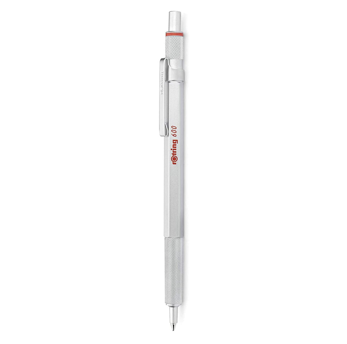rOtring 600 Ballpoint Pen, Medium Point, Black Ink, Blue Barrel, Refillable - Smooth Writing, Non-Slip Grip