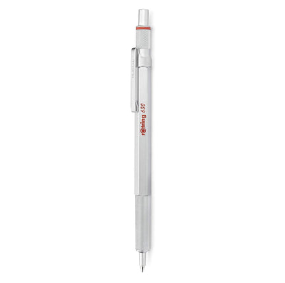 rOtring 600 Ballpoint Pen, Medium Point, Black Ink, Blue Barrel, Refillable - Smooth Writing, Non-Slip Grip