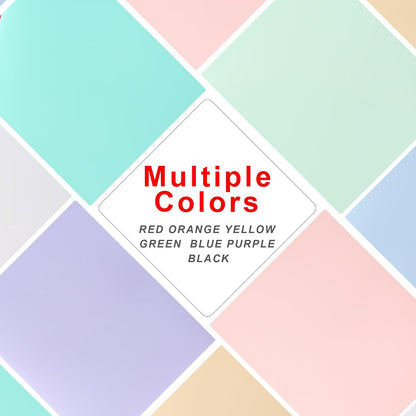 Aegero Plastic Folders with Pockets (7 Pack, Sweet Colors)