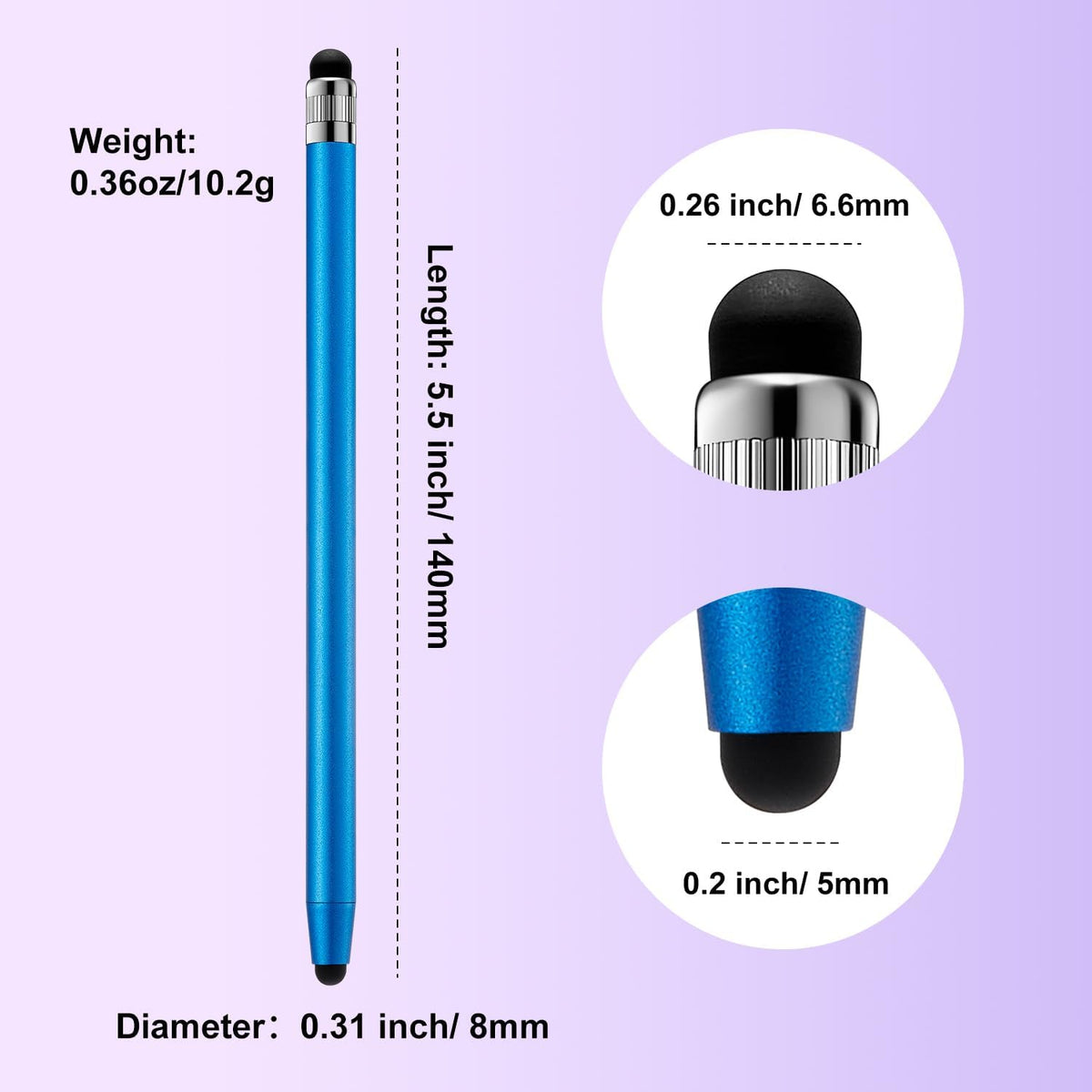 ChaoQ Stylus Pen for Touchscreen, 3pcs Stylus Pen for iPad iPhone Android