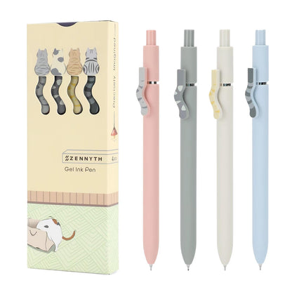 Ddaowanx Gel Pens,6 Pcs 0.5mm Retractable Quick Dry Black Ink Pens