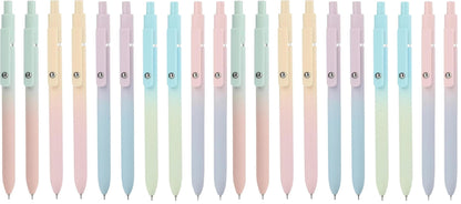 Ddaowanx Gel Pens,6 Pcs 0.5mm Retractable Quick Dry Black Ink Pens
