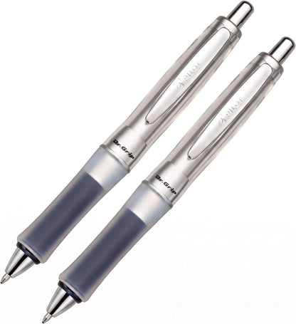 PILOT Dr. Grip Center of Gravity Refillable & Retractable Ballpoint Pen, Medium Point, Charcoal Grip, Black Ink, Single Pen (36180)