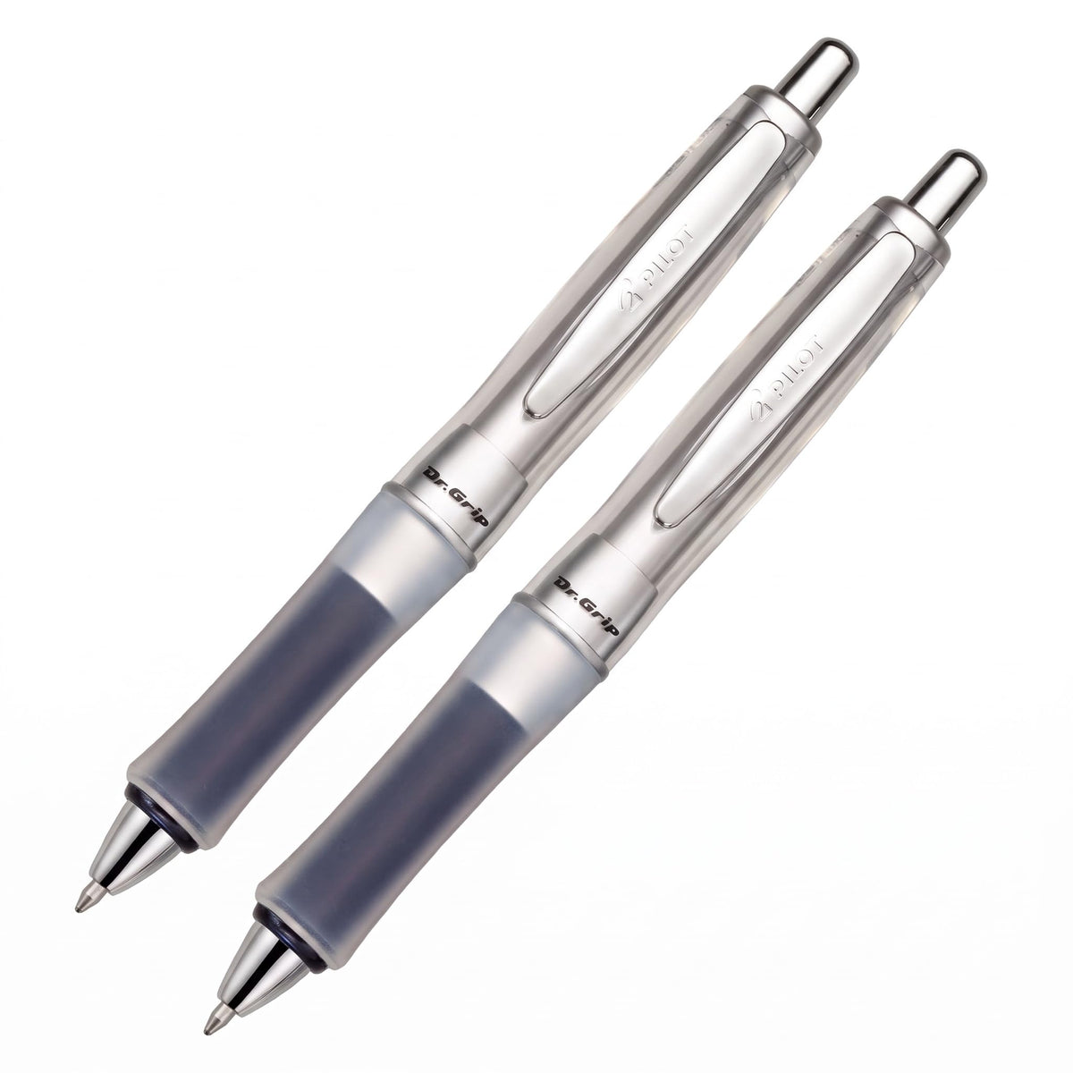 PILOT Dr. Grip Center of Gravity Refillable & Retractable Ballpoint Pen, Medium Point, Charcoal Grip, Black Ink, Single Pen (36180)