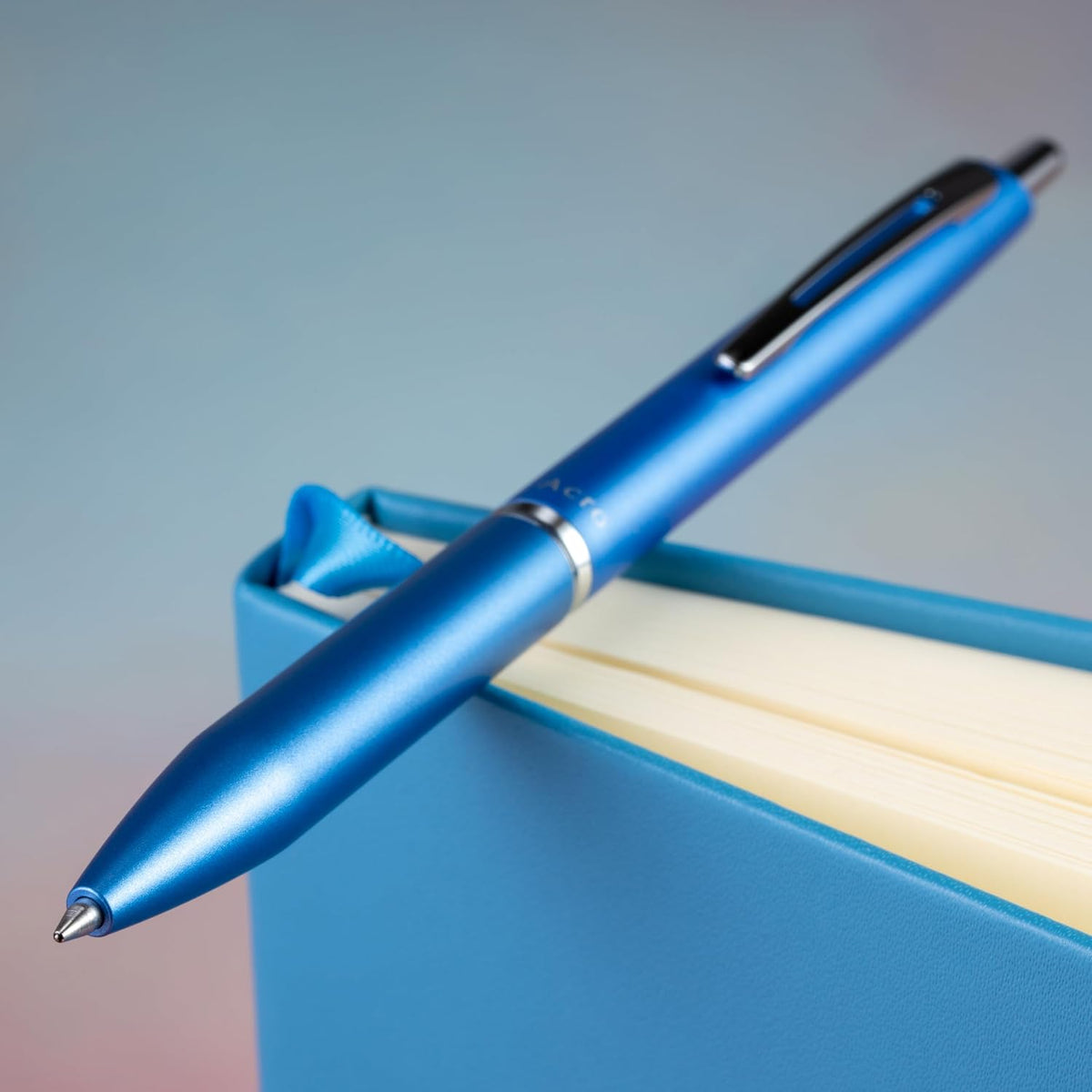 PILOT Acroball 1000 Ballpoint Pen, Blue Barrel, Black Ink, Single Pen