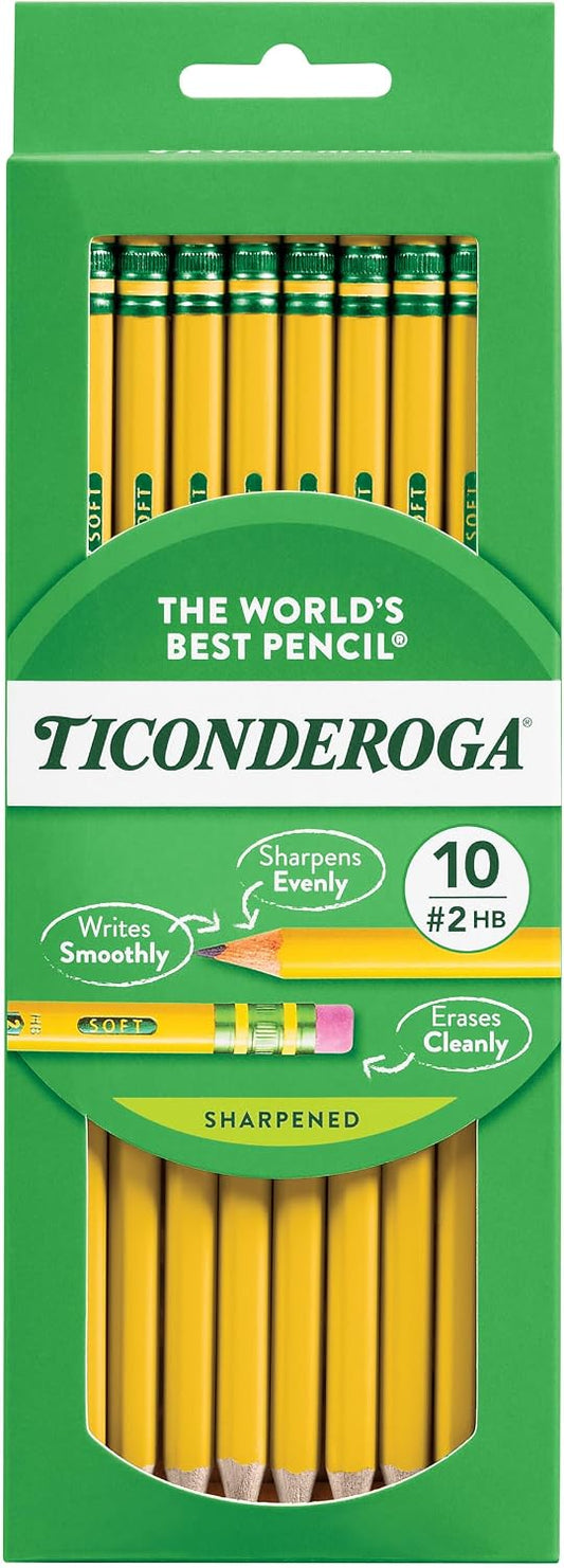 Ticonderoga Wood-Cased Pencils, Pre-Sharpened