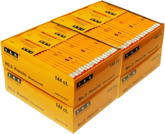 SKKSTATIONERY 576 Count #2 HB Pencils