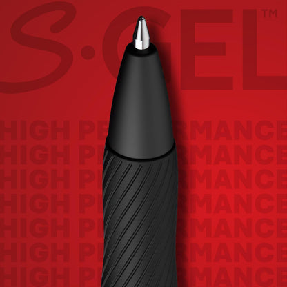 Sharpie S-Gel Gel Pens, Black Barrel, Medium Point (0.7mm), Black Gel Ink, 12 Count - Home, Office, School, Journaling, Writing, Note-Taking, Teacher Supplies