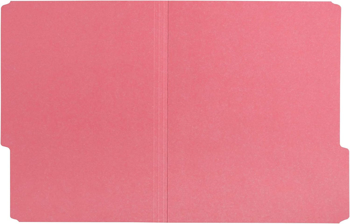 Amazon Basics File Folders for Organization, Letter Size, 1/3 Cut Tab, Red, 36-Pack