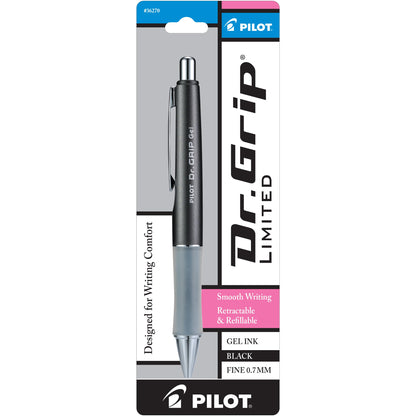 PILOT Dr. Grip Limited Gel Pen, Fine Point, Black Ink, Single Pen