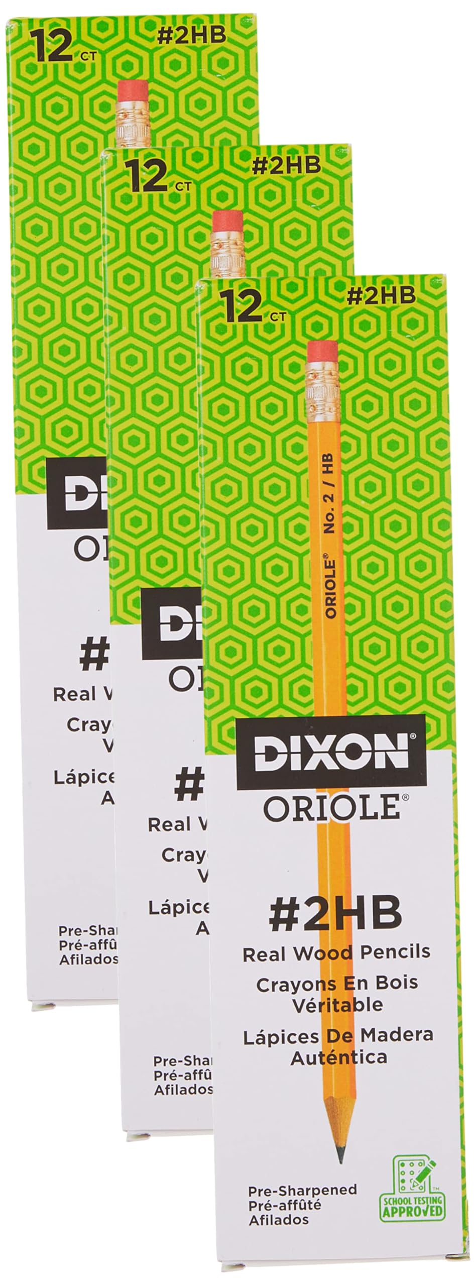 Dixon Oriole Presharpened Pencil, 12 Count ( Packaging May Vary )