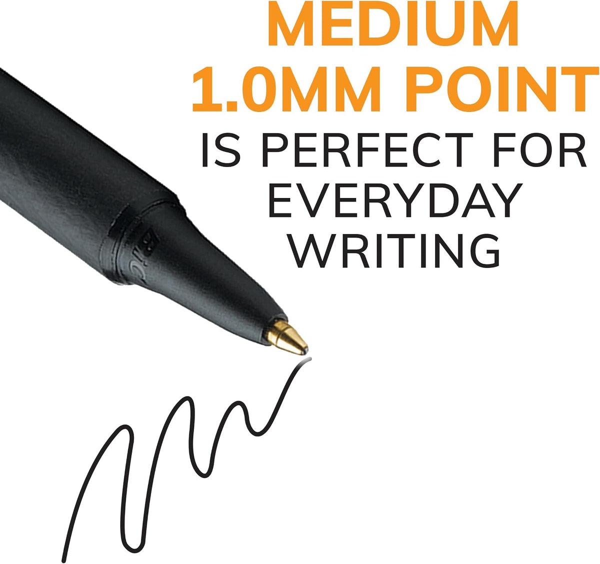 BIC Soft Feel Retractable Ballpoint Pen, 1.0 mm Medium Point, 36-Count