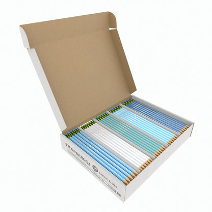 Ticonderoga Wood-Cased Pencils, Pre-Sharpened, #2 HB Soft, Pastel Colors