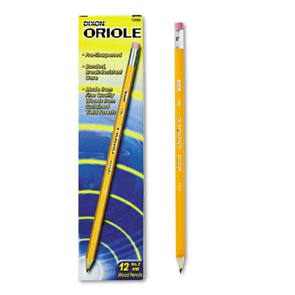 Dixon Oriole Presharpened Pencil, 12 Count ( Packaging May Vary )