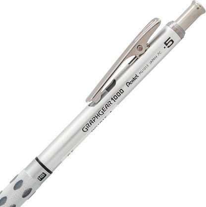 Pentel GraphGear 1000 Mechanical Pencil, (0.5mm) Point Size, Black Barrel, 1 Each (PG1015A)