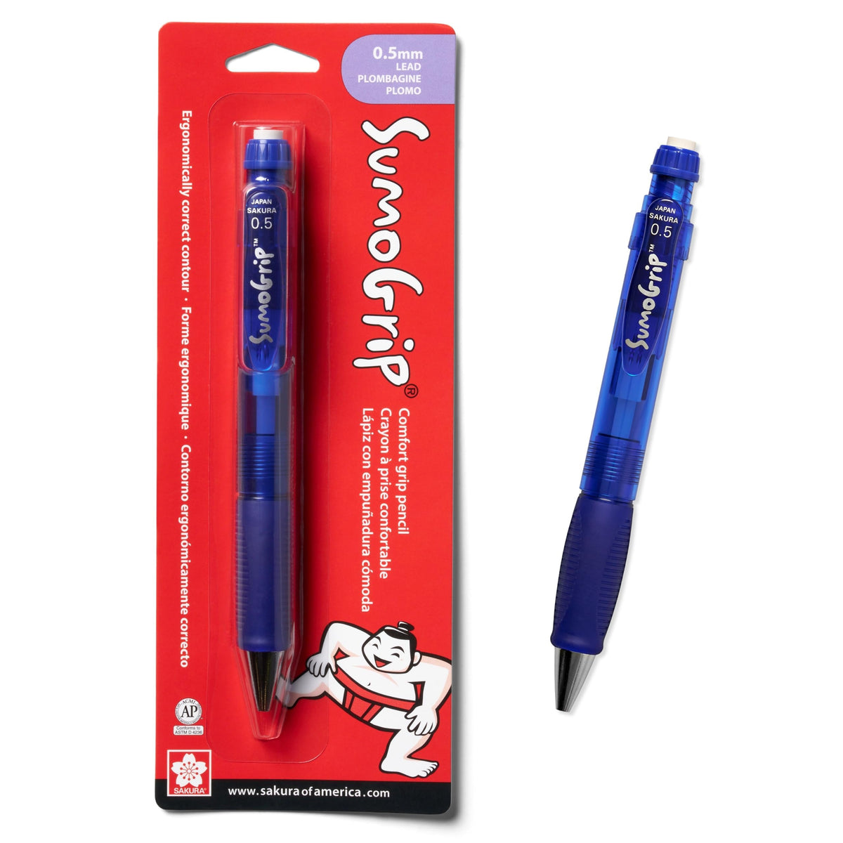 Sakura SumoGrip Ergonomic Mechanical Pencil - 0.9 mm
