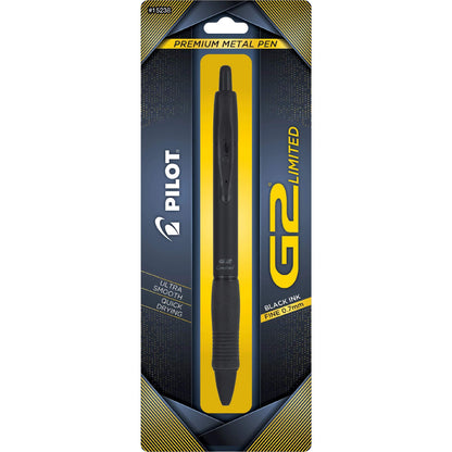 PILOT G2 Limited Matte Black Gel Pen, Fine Point 0.7mm, Black Ink, 1-Pack