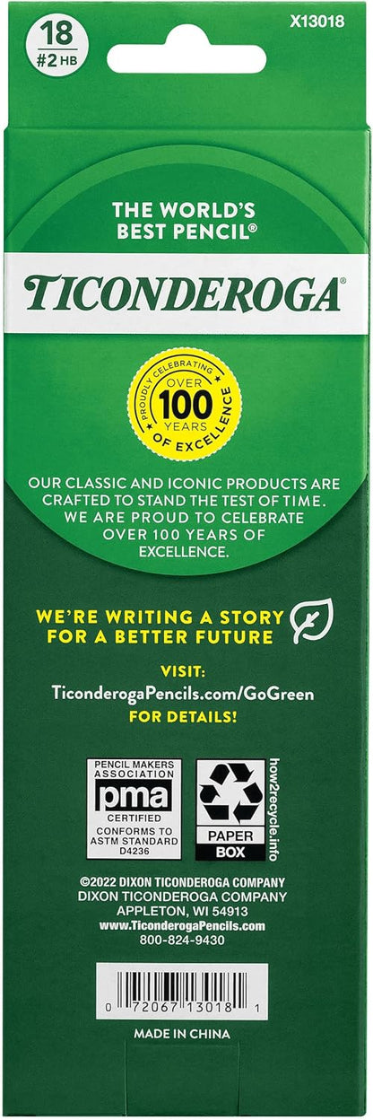 Ticonderoga Wood-Cased Pencils, Pre-Sharpened