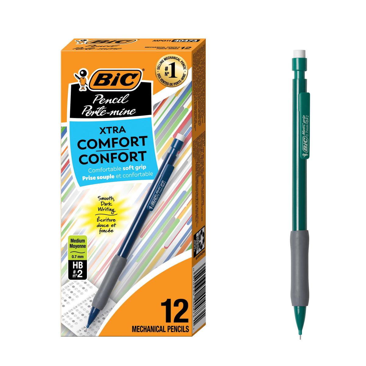 BIC Break Resistant Mechanical Pencils with Erasers, 4-Count Pack