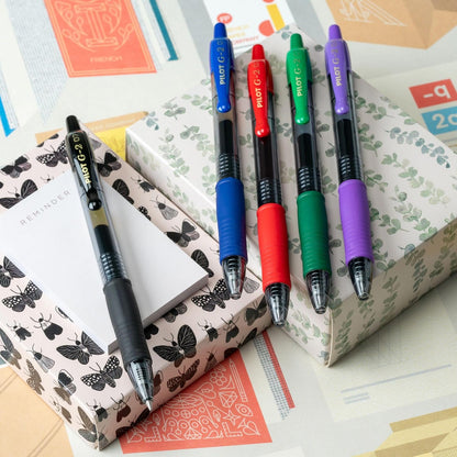 PILOT G2 Premium Gel Ink Pens, Fine Point 0.7mm, Assorted Inks, 8 Count