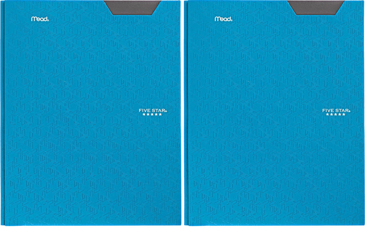 Five Star 2-Pocket Folder, Plastic Folder with Stay-Put Tabs and Prong Fasteners, Holds 8-1/2" x 11" Paper, Vivid Yellow (340300S)
